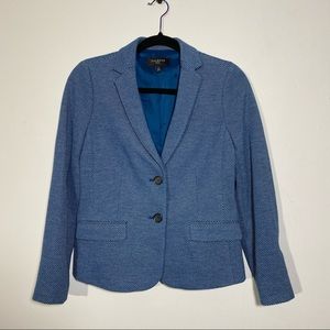Talbots Petites Blue Textured Blazer